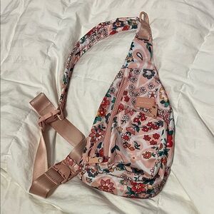 Vera Bradley Floral Sling Bag - Pink and Multicolor